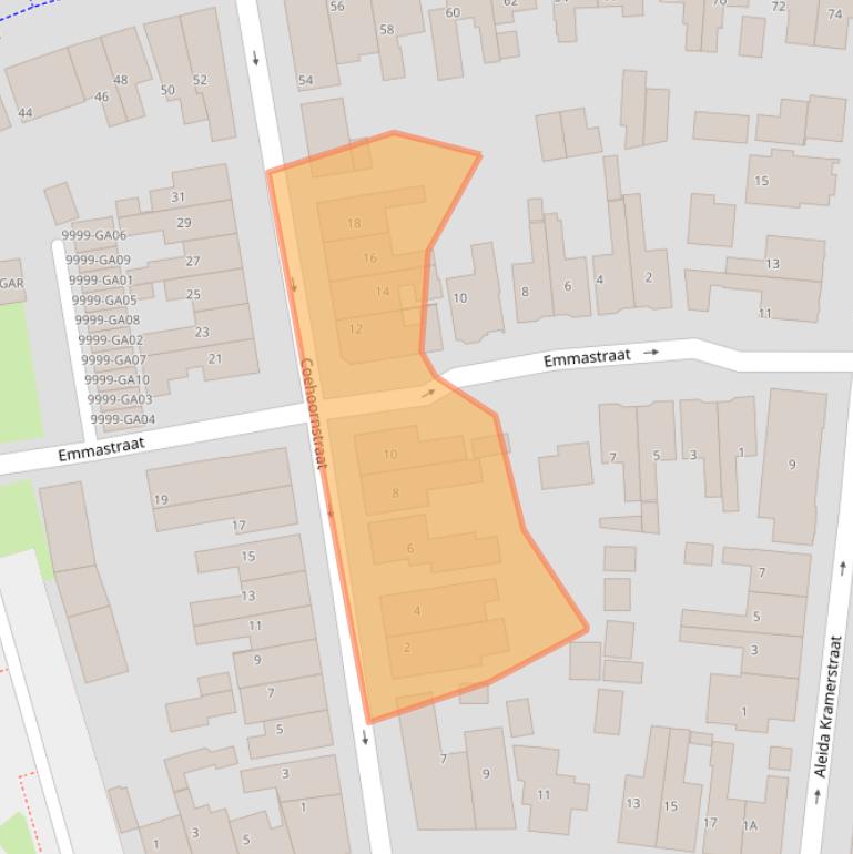 Kaart van postcodegebied 7741GL.