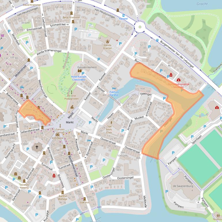 Kaart van postcodegebied 7741GR.