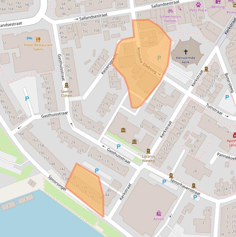 Kaart van postcodegebied 7741JA.