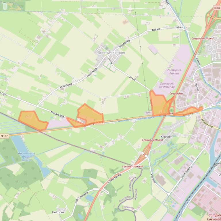 Kaart van postcodegebied 7741KK.