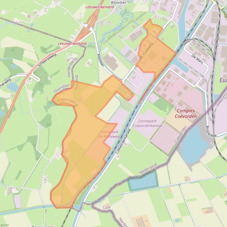 Kaart van postcodegebied 7741LE.