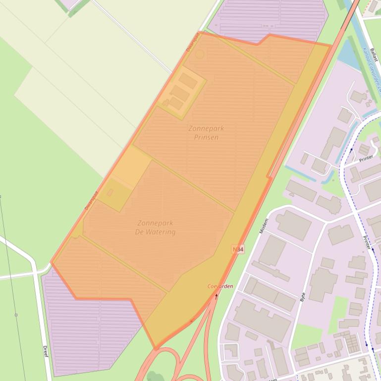 Kaart van postcodegebied 7741NE.