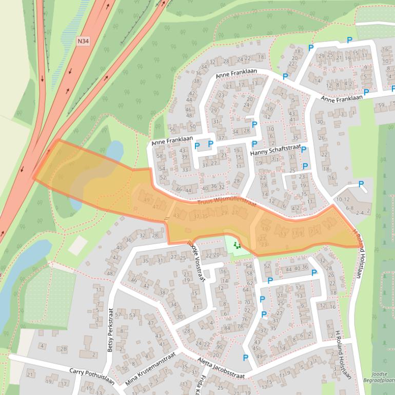 Kaart van postcodegebied 7741RE.