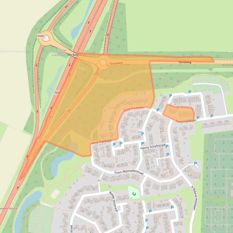 Kaart van postcodegebied 7741RV.