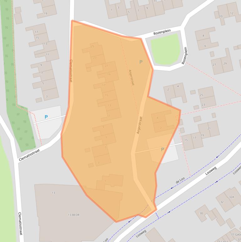 Kaart van postcodegebied 7741SL.