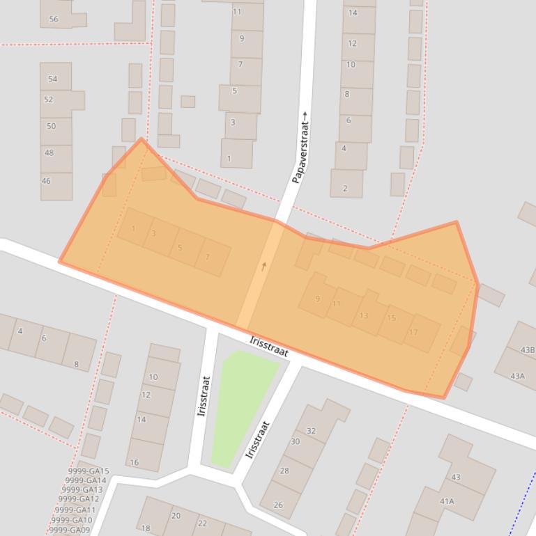 Kaart van postcodegebied 7741ST.