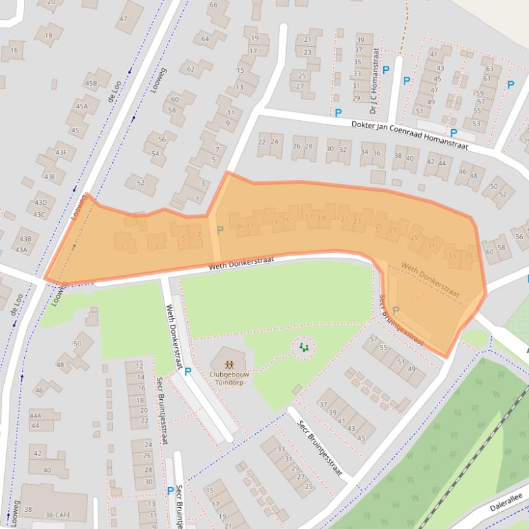 Kaart van postcodegebied 7741TT.