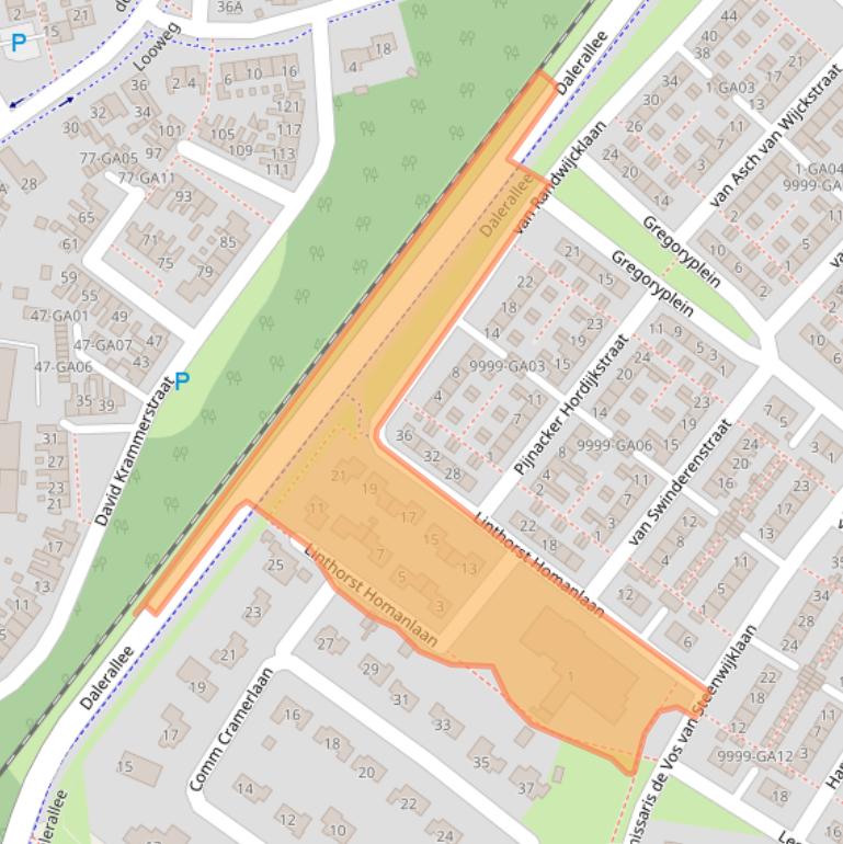 Kaart van postcodegebied 7741VE.