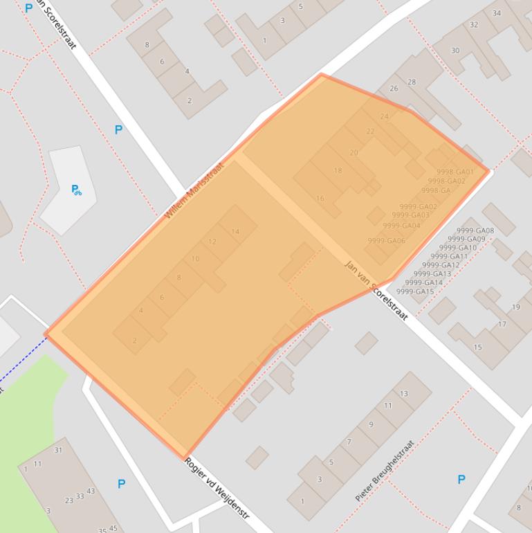 Kaart van postcodegebied 7741XJ.