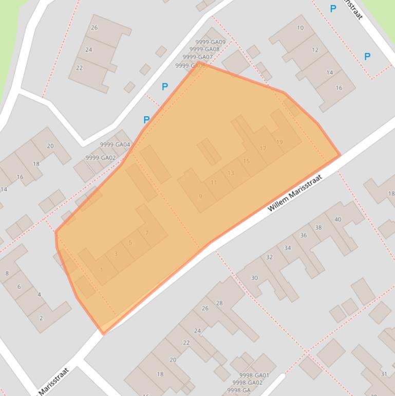 Kaart van postcodegebied 7741XK.