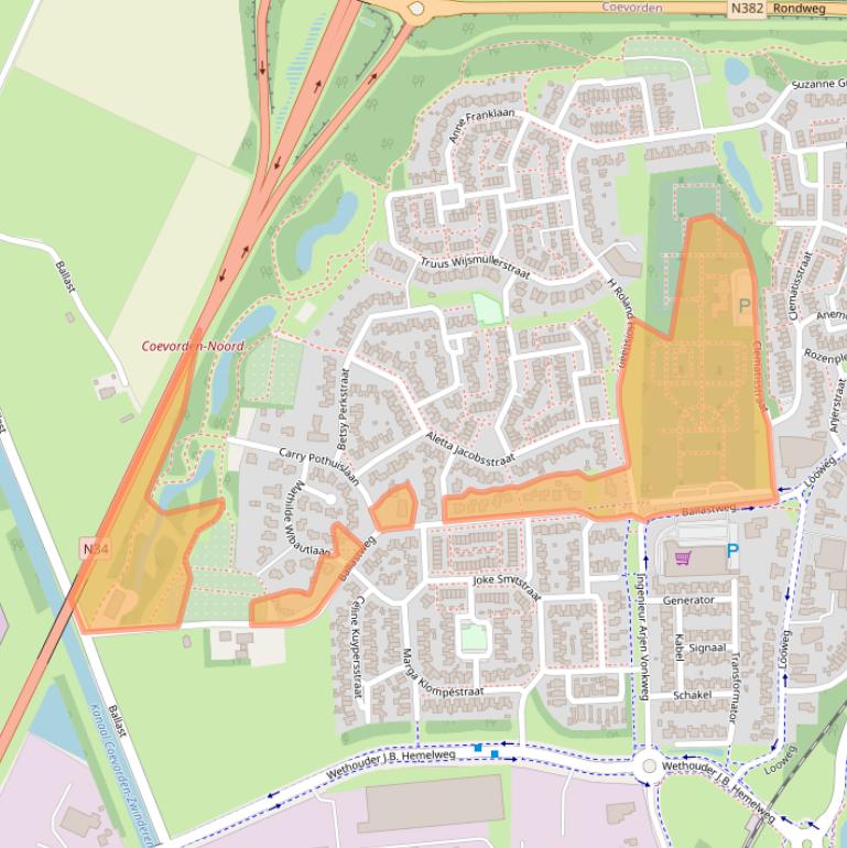 Kaart van postcodegebied 7741ZL.