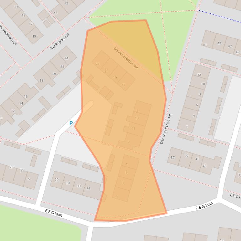 Kaart van postcodegebied 7742CS.