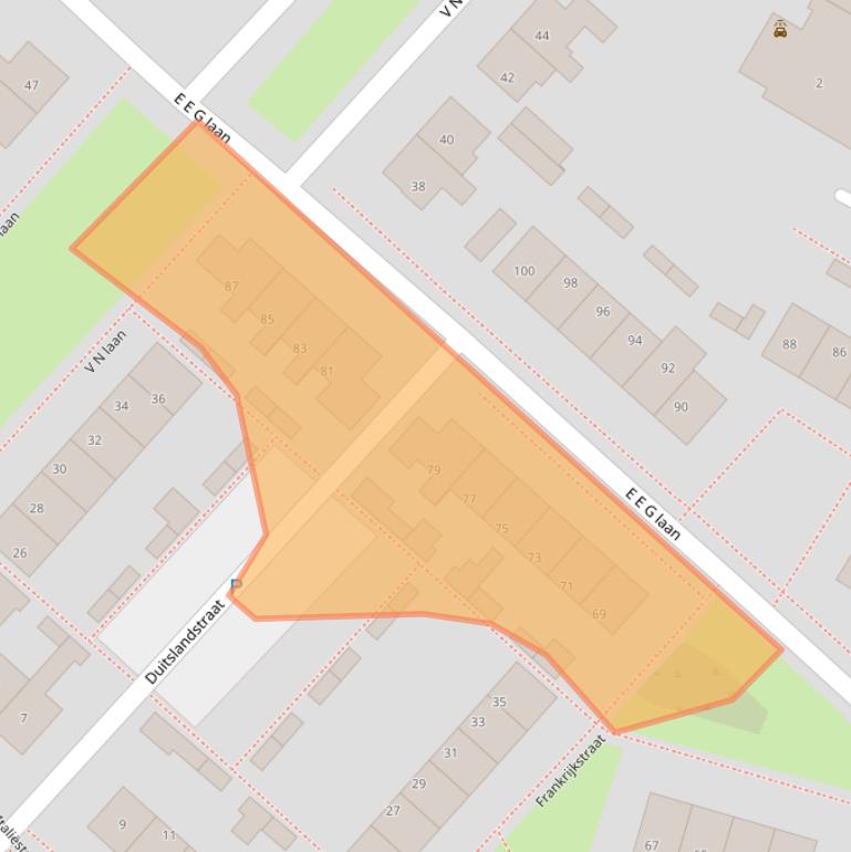 Kaart van postcodegebied 7742EC.