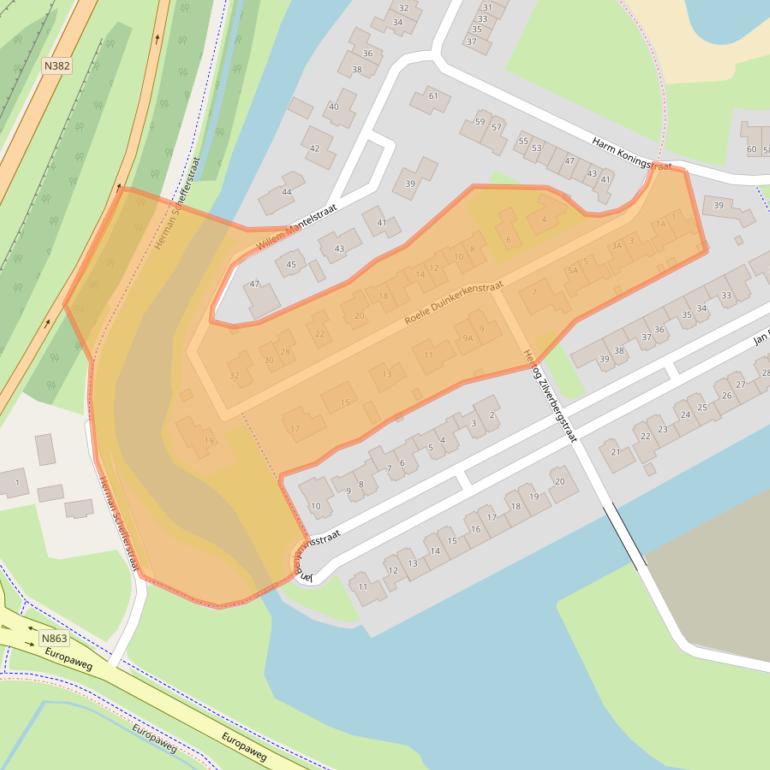 Kaart van postcodegebied 7742LD.