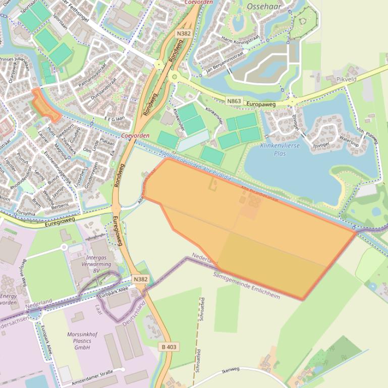 Kaart van postcodegebied 7742PD.