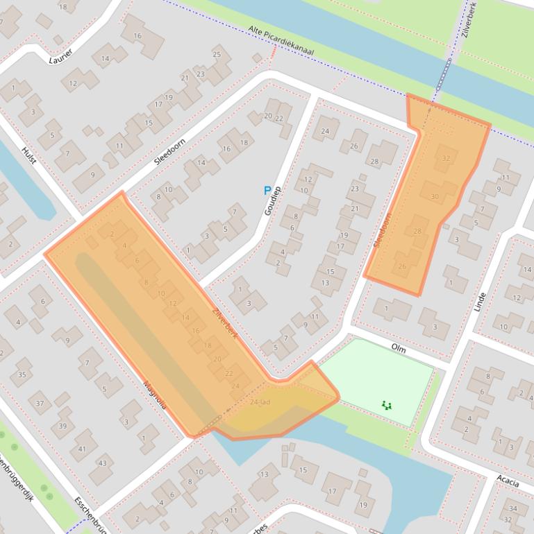 Kaart van postcodegebied 7742RE.