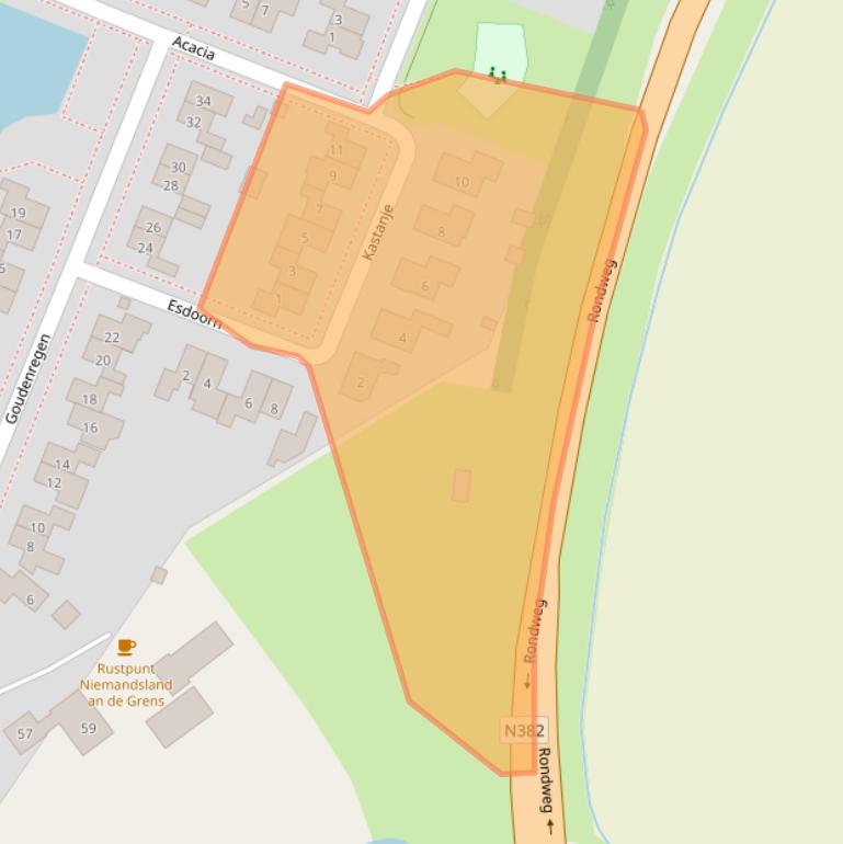 Kaart van postcodegebied 7742RX.