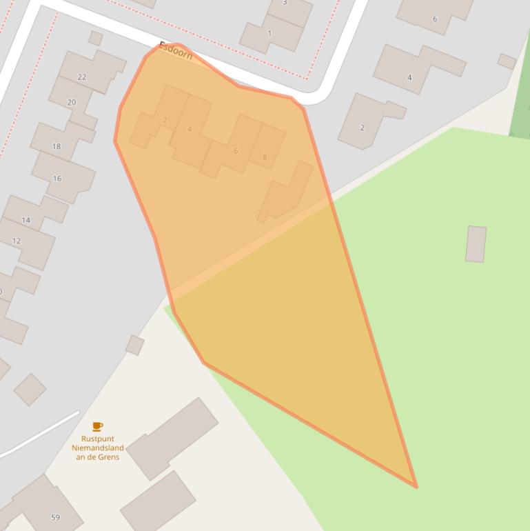 Kaart van postcodegebied 7742RZ.