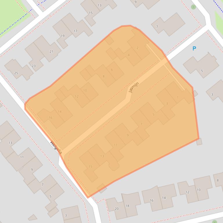 Kaart van postcodegebied 7742SE.