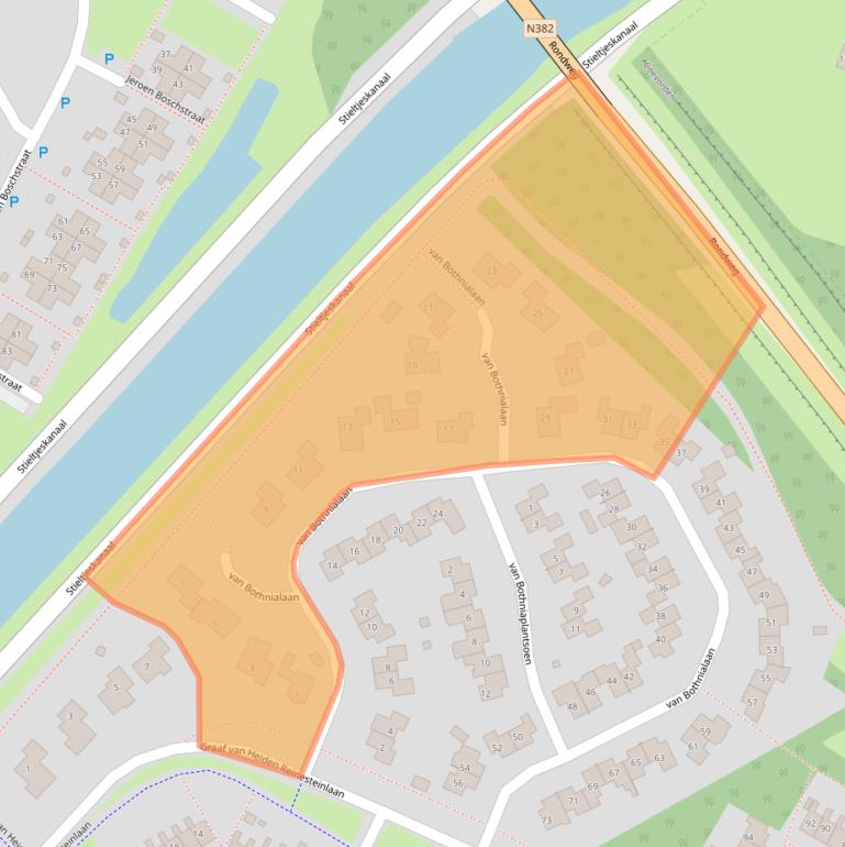 Kaart van postcodegebied 7742WD.