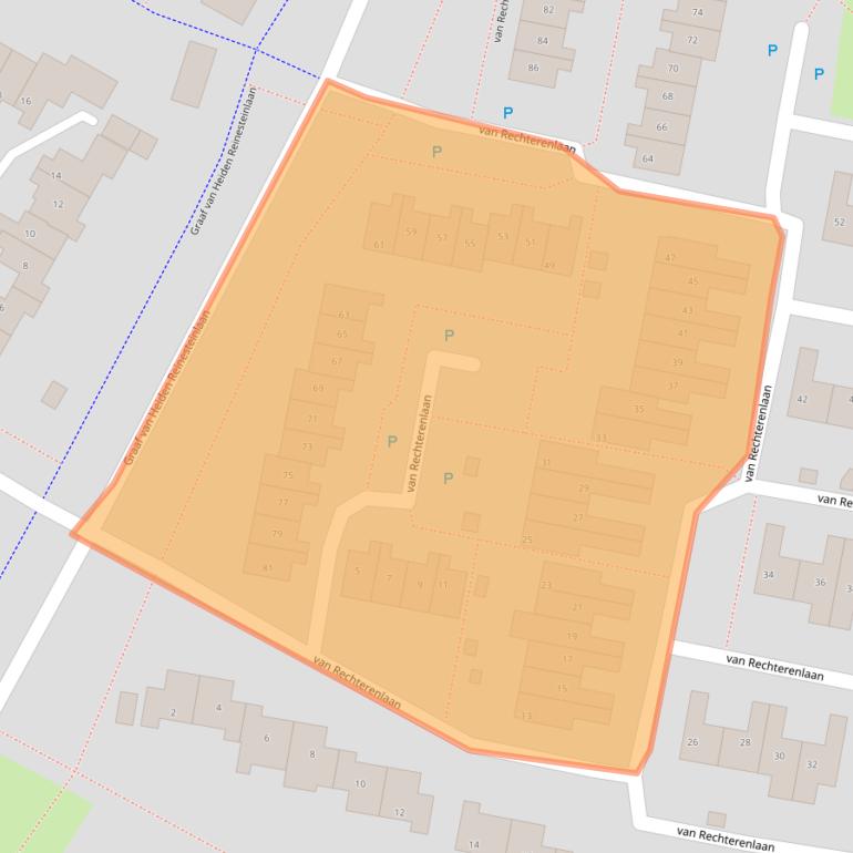 Kaart van postcodegebied 7742XH.