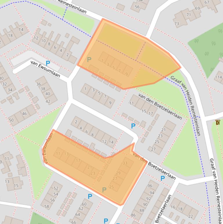 Kaart van postcodegebied 7742XW.