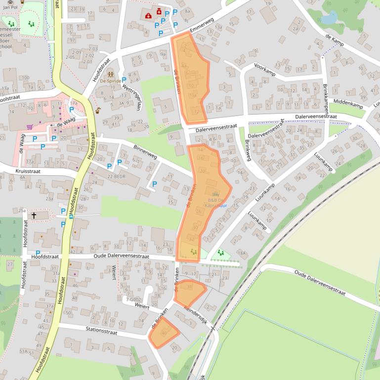 Kaart van postcodegebied 7751AC.