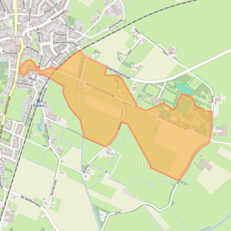 Kaart van postcodegebied 7751AD.