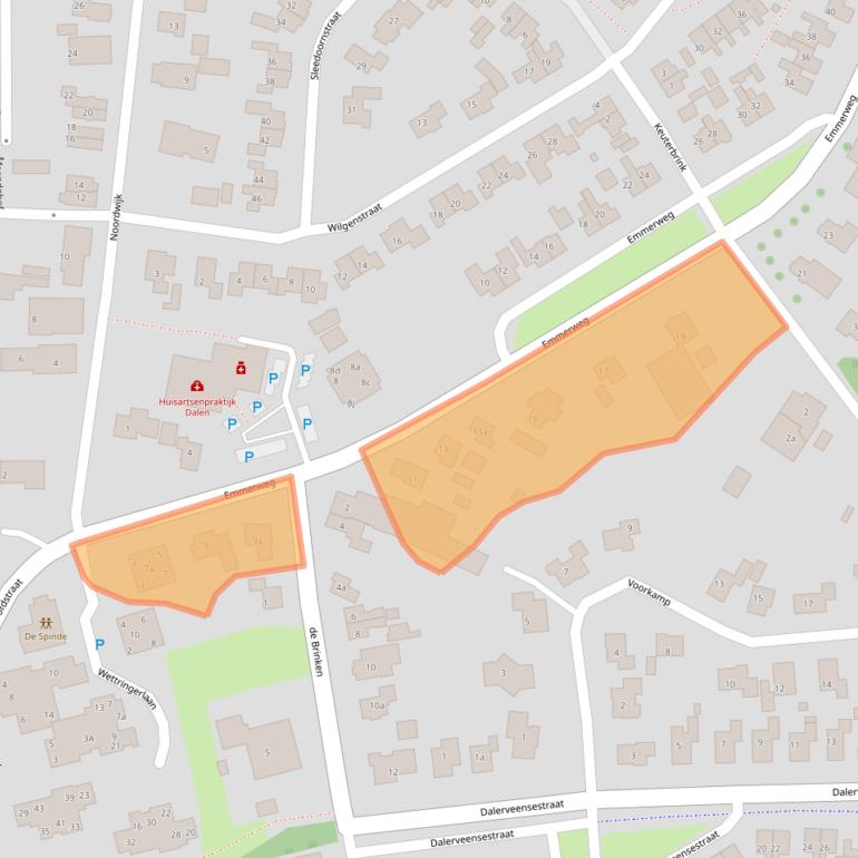 Kaart van postcodegebied 7751AL.