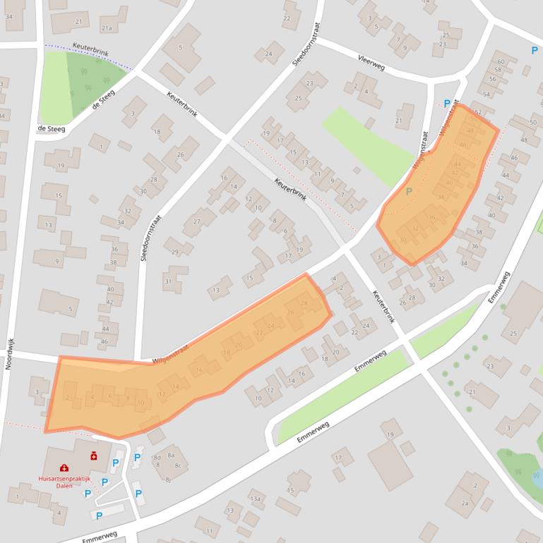 Kaart van postcodegebied 7751AR.