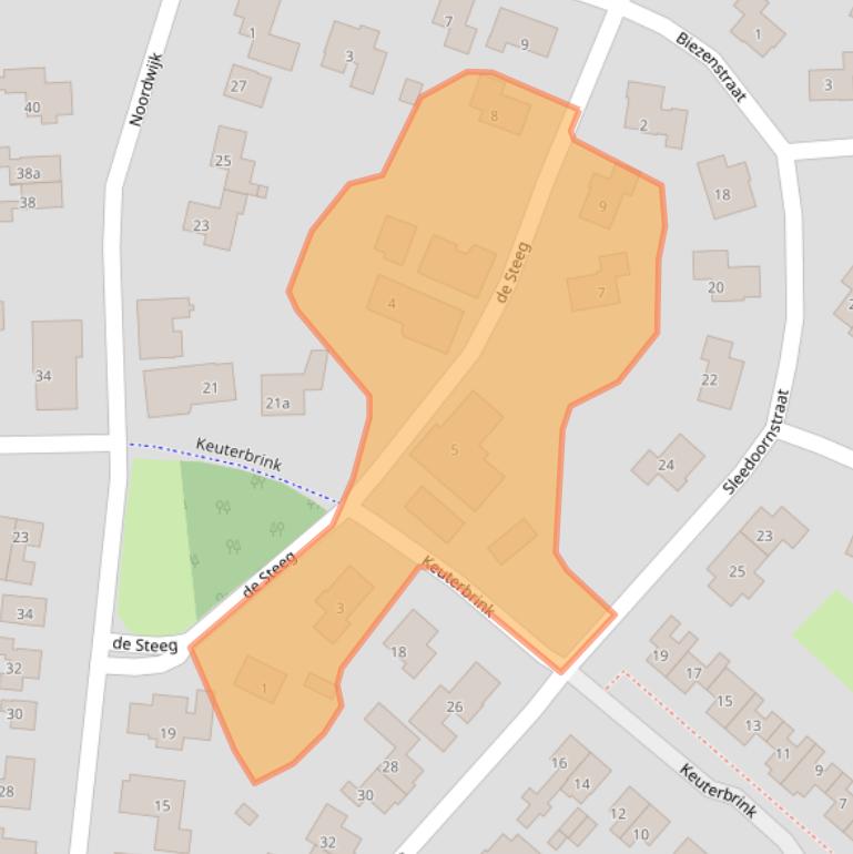 Kaart van postcodegebied 7751AX.