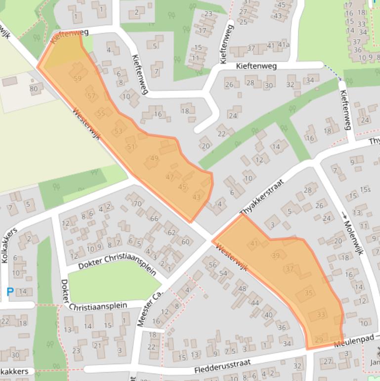 Kaart van postcodegebied 7751CM.