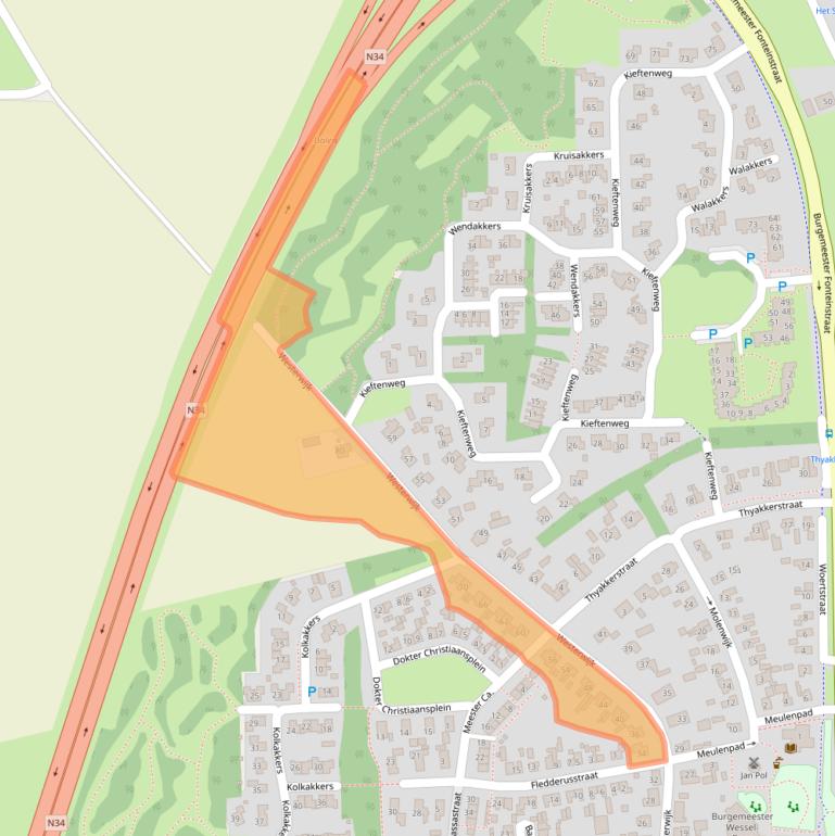 Kaart van postcodegebied 7751CP.