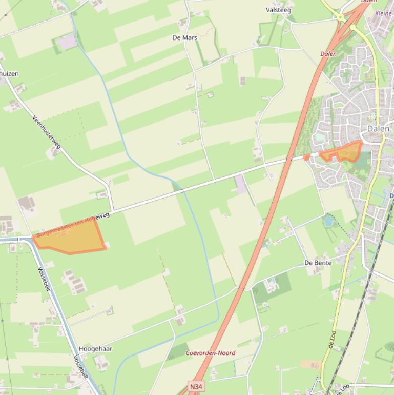 Kaart van postcodegebied 7751CS.