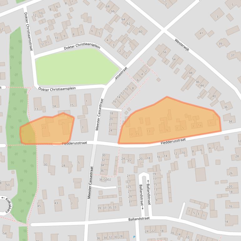 Kaart van postcodegebied 7751CW.