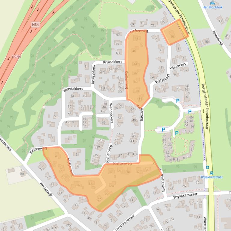 Kaart van postcodegebied 7751DA.