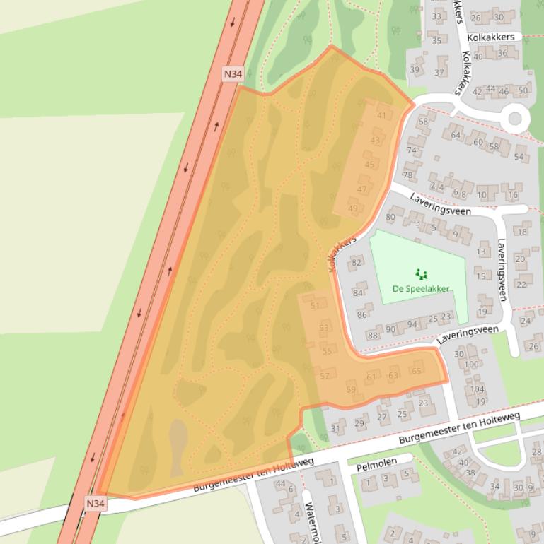 Kaart van postcodegebied 7751DL.