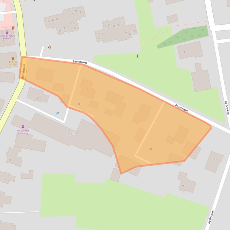 Kaart van postcodegebied 7751GG.