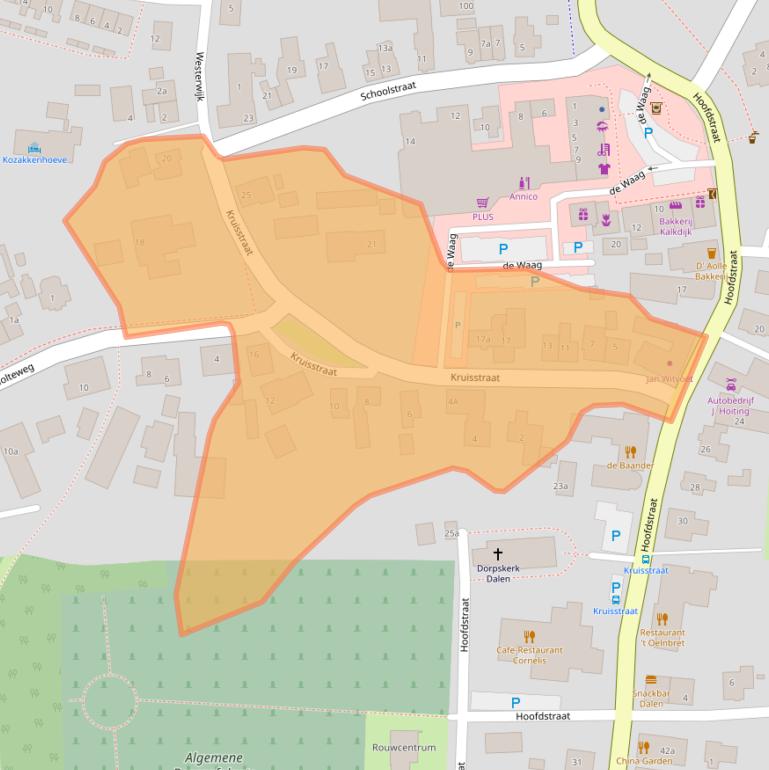 Kaart van postcodegebied 7751GH.