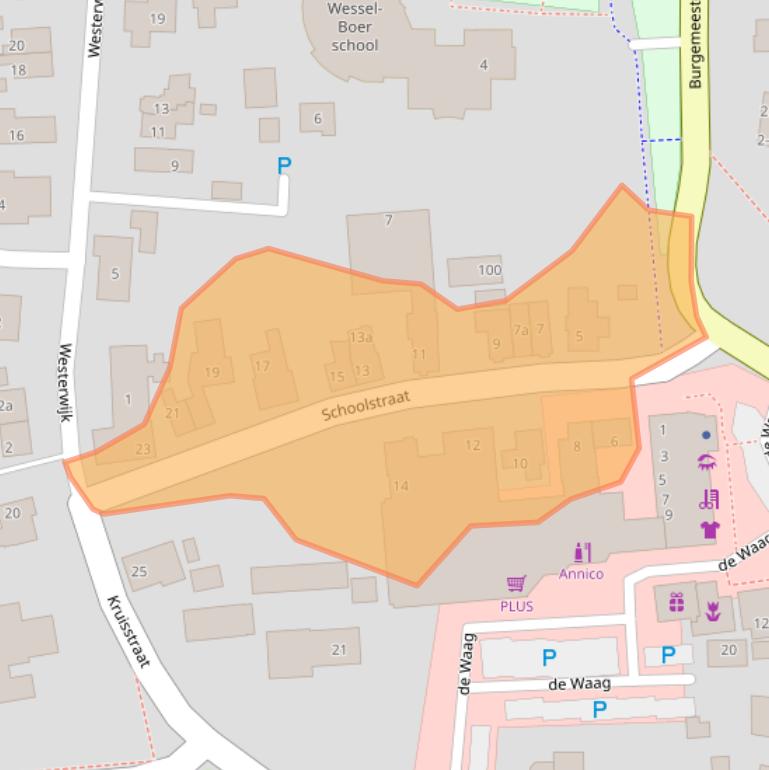 Kaart van postcodegebied 7751GJ.