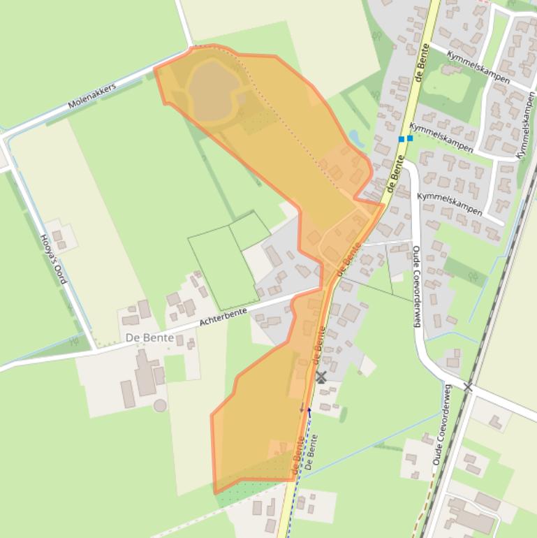 Kaart van postcodegebied 7751GL.