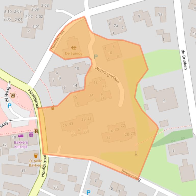 Kaart van postcodegebied 7751GV.