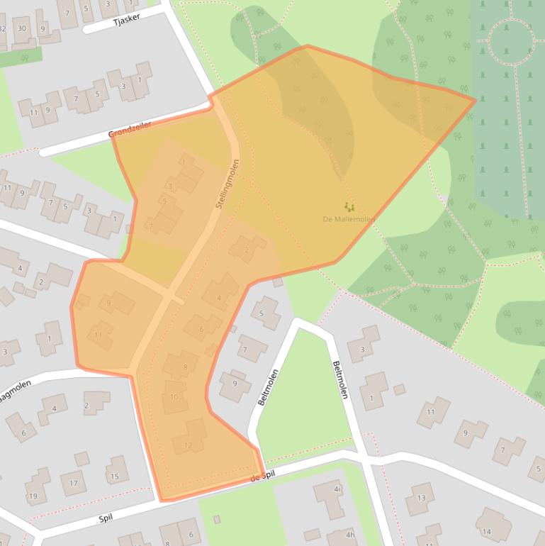 Kaart van postcodegebied 7751HB.