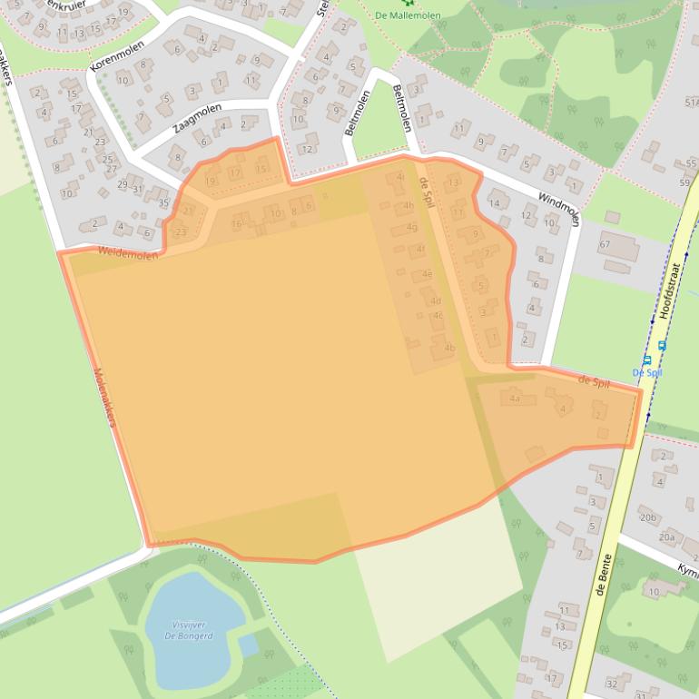 Kaart van postcodegebied 7751HD.