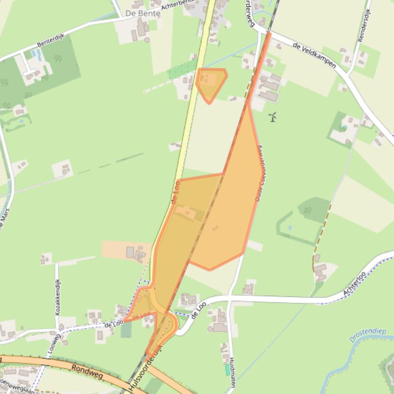 Kaart van postcodegebied 7751SC.