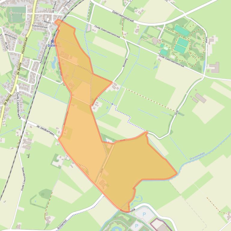 Kaart van postcodegebied 7751SJ.