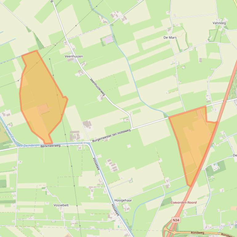 Kaart van postcodegebied 7751SL.