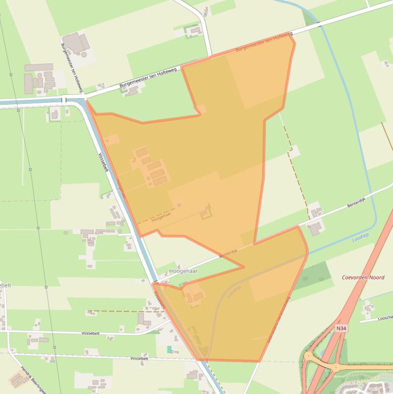 Kaart van postcodegebied 7751ST.