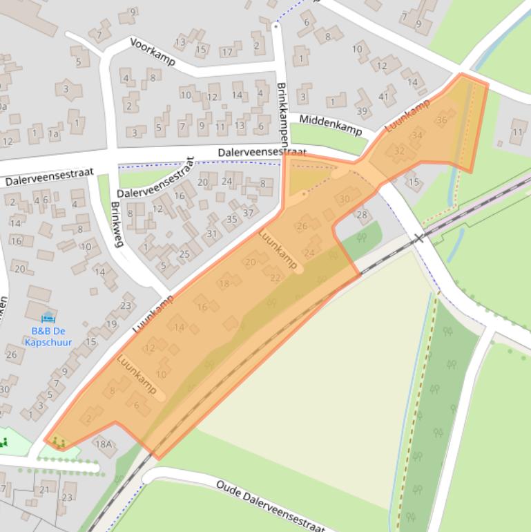 Kaart van postcodegebied 7751ZE.