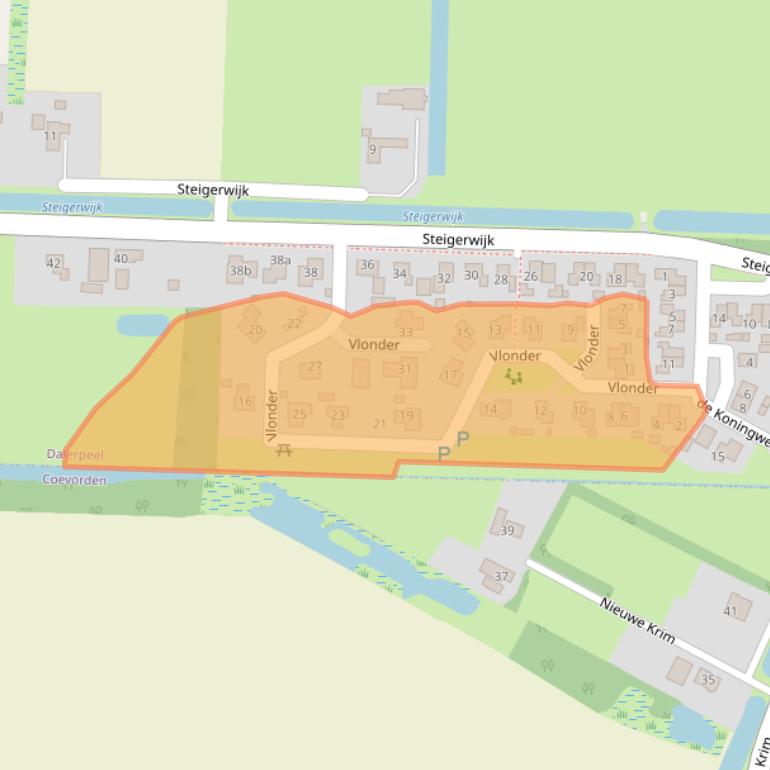 Kaart van postcodegebied 7753TX.